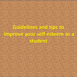 How to improve your self esteem as a student How to improve your self esteem as a student